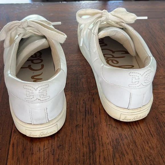 Sam Edelman white leather sneakers - Picture 3 of 6